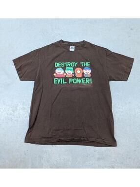 Y2K 2006 South Park Destroy The Evil Power T-shirt